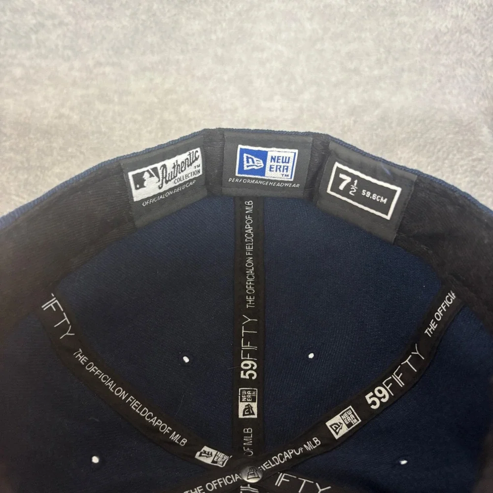 New Era‎ Hat Mens 7 1/2 Navy New York Yankees 59FIFTY Fitted MLB Cap